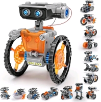 As New STEM 15-in-1 Solar Robots Toys for Boys Age 8-13, Solar or Battery Dual Power Drive DIY Building Science Educational Kit Retails for $45