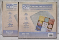 200 New Samsill Clear Scrapebook Page Protectors 12 by 12" Retail Value Over $90