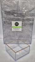 12 As New M Design Plastic Clear Storage Containers 4x4x2"