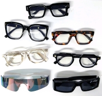 2 New Licensed ED HARDY Sunglasses & 5 New Fashion Glasses Frames (Non Prescription*)