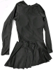 New Size Large Women's Long Sleeve One-Piece Bathing Suit With Skirt / Long Sleeve Rash Guard - 3