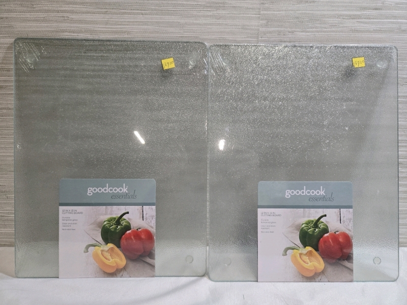 2 New | GoodCook 12" x 15" Tempered Glass Cutting Boards
