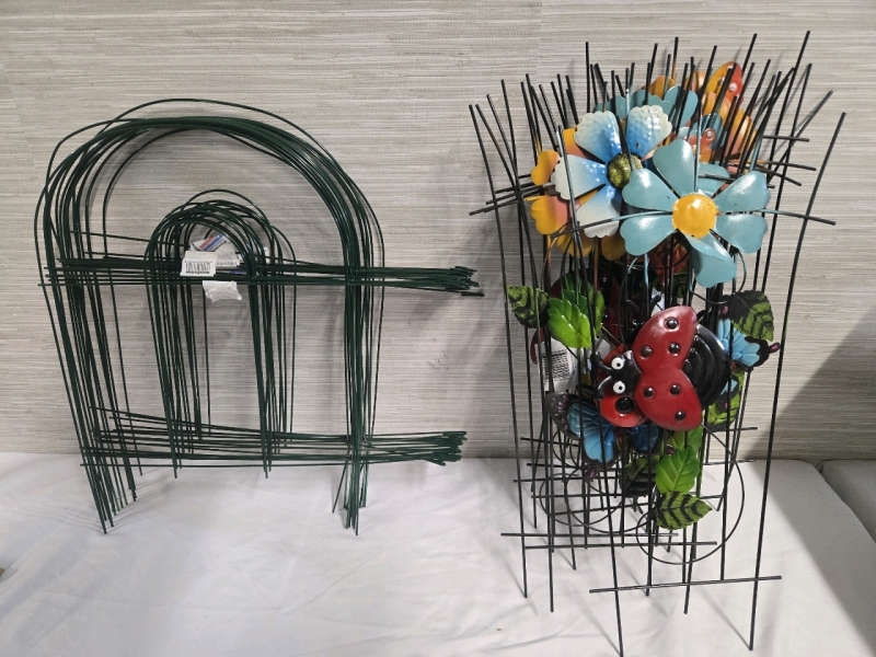 25+ New | Assorted Metal Garden Trellis | Tallest Measures 19" | * Retails $50+ *