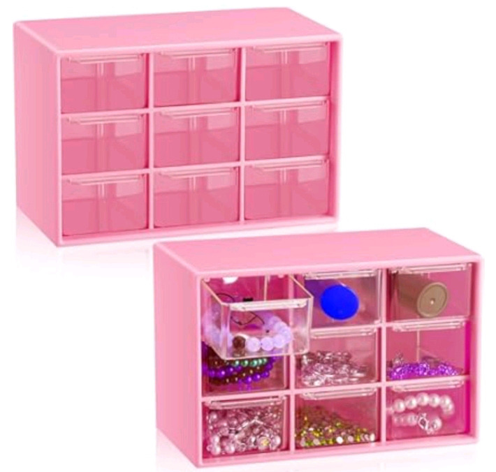 2 New | 9 Drawer Mini Organizers | See Photos For Measurements