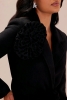 New Size MED Women's FASHION NOVA Vanessa Wool Coat - Black - 2