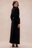New Size MED Women's FASHION NOVA Vanessa Wool Coat - Black - 3