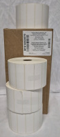 4 New Rolls Brother BFS1B025076 | 3" x 1 White Die Cut Matte Polypropylene Thermal Transfer Labels Retails for $296