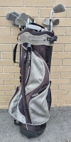 Left & Right Handed Golf Clubs Irons - Spalding, Wilson, RAM, Power Bilt 5, 6, 7, 8, 9 with Golf Bag