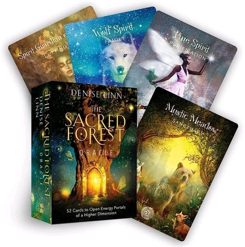 New THE SACRED FOREST ORACLE (52 Cards to Open Energy Portals of a Higher Dimension)