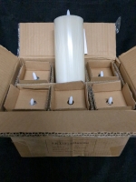6 New In Box Wax LED Candles Approx 8 Inches