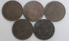 1920 - 1936 Canadian King George V One Cent Pennies . 1920 , 1921 , 1928 , 1929 , 1931 , 1932 &times;4 , 1933 &times;3 , 1934 , 1935 & 1936 . Fifteen (15) Coins - 2