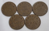1920 - 1936 Canadian King George V One Cent Pennies . 1920 , 1921 , 1928 , 1929 , 1931 , 1932 &times;4 , 1933 &times;3 , 1934 , 1935 & 1936 . Fifteen (15) Coins - 4
