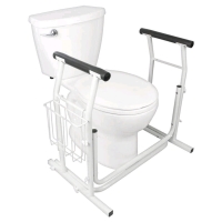 As New Vive Stand Alone Toilet Rail White Model LVA1023 Retails for $89