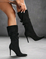 New | Size EUR37 Women's Pointed Toe Knee High 4" Heels
