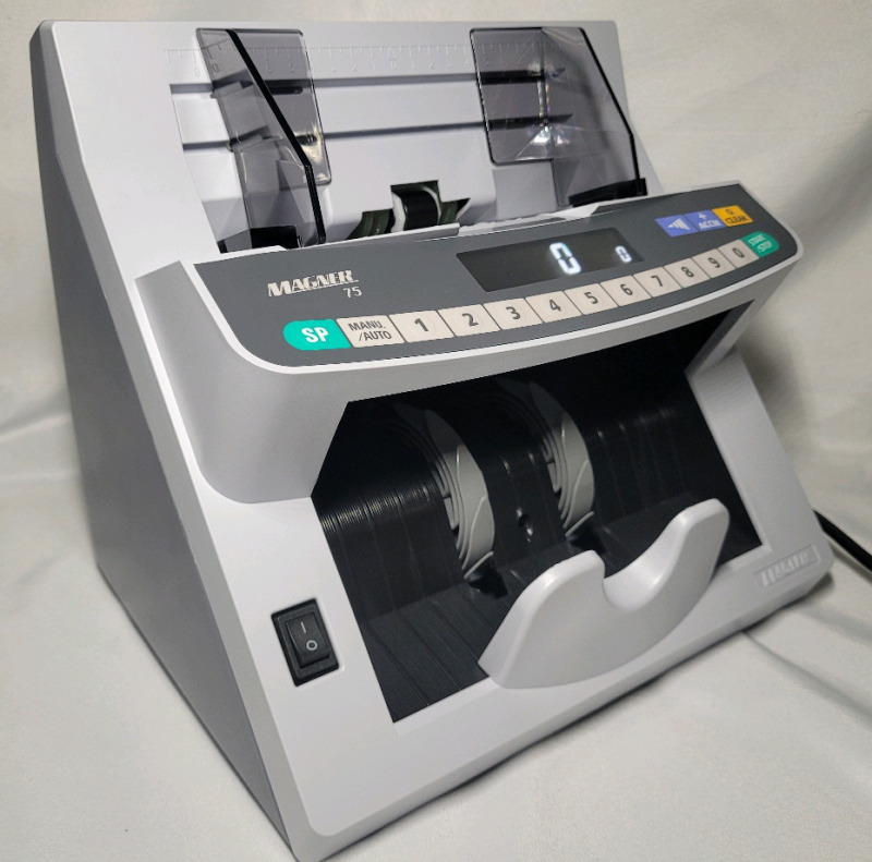 MAGNER 75 Series Bank Note Currency Counter , 600 - 1500 NPM - New , Retail $800
