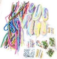 16 New Packages of Beads Including Flat Round Clay Beads, Polymer Clay Tropical Flowers, Stars & Ring Spacers, Hamsa Evil Eye Beads, Tulip Beads +
