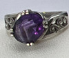 925 Sterling Amethyst Oval Ring