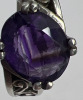 925 Sterling Amethyst Oval Ring - 6