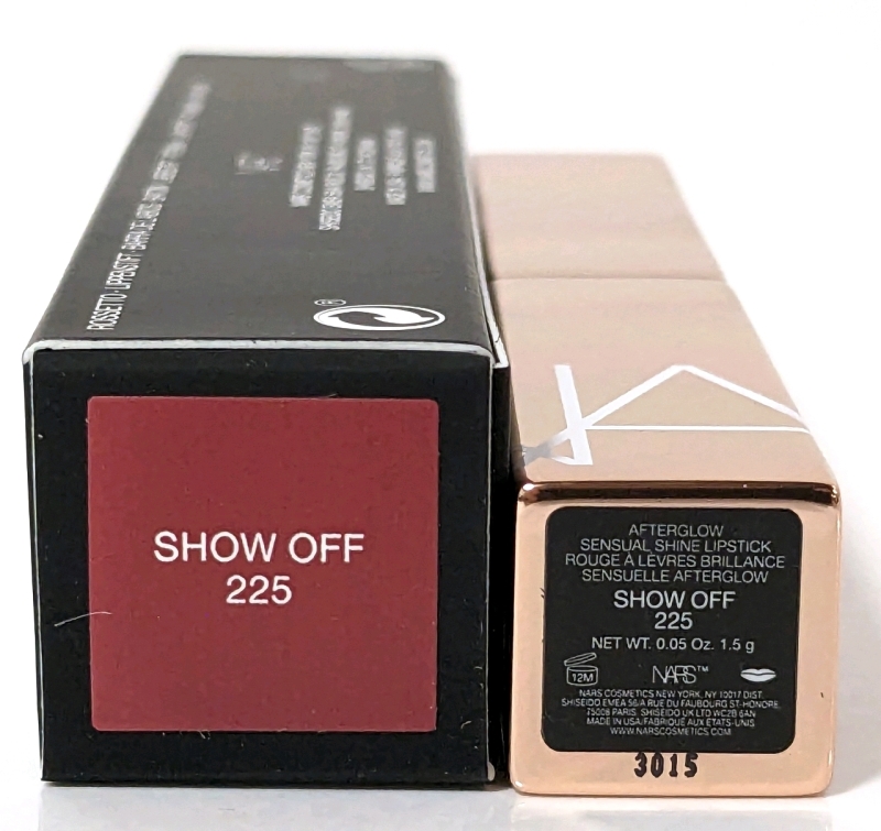 New NARS Afterglow Sensual Shine Lipstick: Show Off #225 (1.5g)