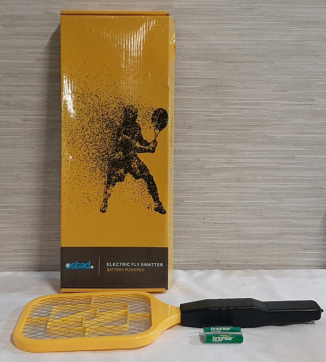 New in Box Stad Electric Fly Swatter (Tested for Power, Batteries Come Included)