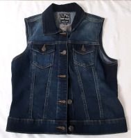 New WJ M Sized Wax Jean Denim Vest