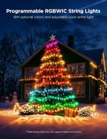 As New Govee Christmas Lights 2, 99FT 300LEDs RGBWIC Christmas Tree Lights with Shape Mapping Function, 130+ Preset Scenes, Voice and APP Control, Green Wire Retails for $139