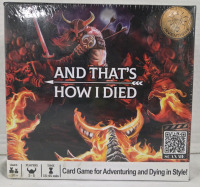 New | And That's How I Died Card Game for Adventuring and Dying in Style | 2-5 Players, 15-45min Gameplay for Ages 10+