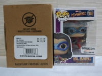 2 New Ms Marvel Amazon Exclusive Bobble Head Funko Pop Approx 6 Inches