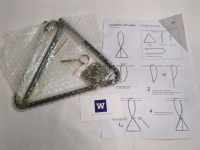 New Hanging Metal Triangle Dinner Bell Approx 8 Inches
