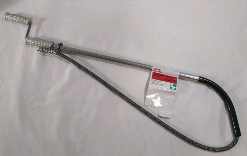 New Master Plumber 3' Maintenance Toilet Auger 1/2" Diameter
