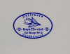 Delftware Royal Twicket Handpainted Trinket Dish with Tulip Design . Measures 10"&times;5 3/4" - 3