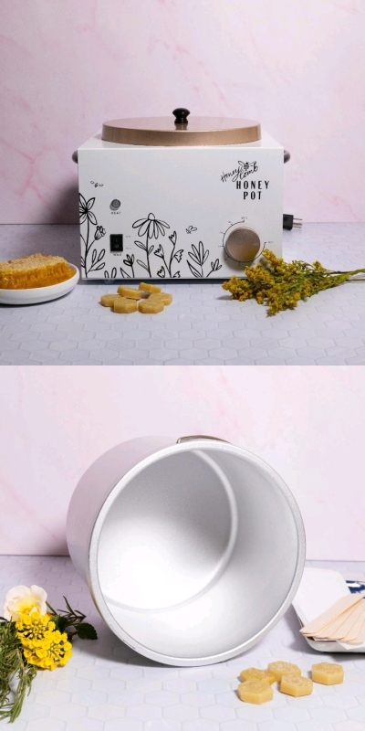 New in Box &bull; Honeycomb Wax Company HONEY POT Large 7lb Wax Warmer HP400 + Extra Metal Bucket Insert | Over $200 Retail Value!
