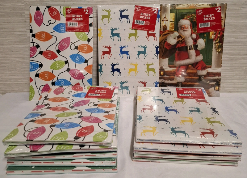 12 New Shirt Boxes Bundles | 3ct in each Bundle | Measurements: 14.1" X 9.4" X 1.68"