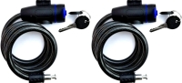 2 New Heavy Duty Motorcycle / Bicycle Chain Locks - 90cm Metal Anti Theft Bike Locks with 2 Keys Each for Maximum Security