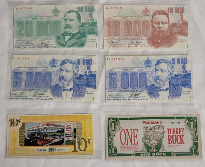 Vintage Customer Loyalty Program Bucks . Readers Digest , Pioneer Gas & Foodland
