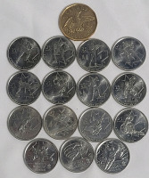 2010 Canadian Vancouver Winter Olympic Coins . 16 Coins