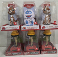 6 New | 5&frac12;" Solar Powered Holiday Bobble Heads
