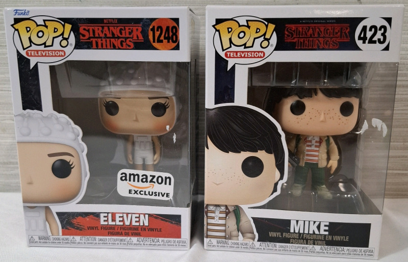 2 New in Box Funko Vinyl Figures | Theme- Stranger Things | Box Measurements 6.2" X 4.5"