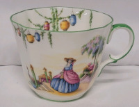 Vintage Aynsley Crinoline Woman Teacup . Rings True , No chips or cracks