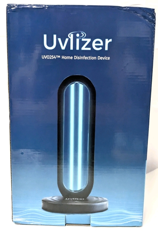 As-New UVILIZER UVO254 Home Disinfection Device - Approx 12" Tall - Disinfects Air & Surfaces!