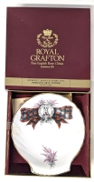 Vintage Royal Grafton MACLEAN Highland Art Studios Scotland Shell Dish In Original Box - 4.8" &times; 4.5"