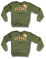 2 New Size MED Men's QU&Eacute;BEC Canada Crewneck Sweaters from Promo Factory