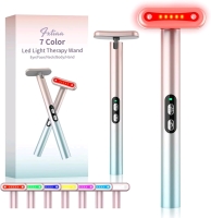 New LED 7+Colour Light Therapy Wand / Facial Red & Blue Rejuvenation Tool | Retails $49.99