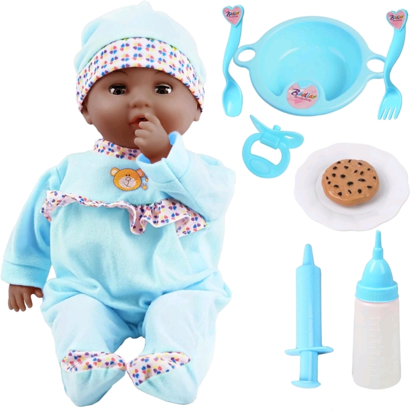 New Young Choi's 16" Baby Doll with Sound & Accessories (Batteries Included) | Retails $59.99!