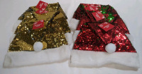 6 New Christmas Themed Sequins Hats
