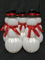 8 New Plastic Decorative Christmas Snowmen