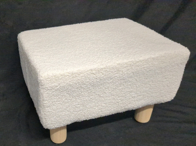 New Faux Wool Foot Stool