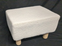 New Faux Wool Foot Stool