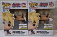 2 New in Box Funko Vinyl Figures | Theme - Boruto | Box Measurements- 6.2" X 4.5"