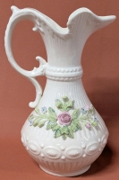 ABERDEEN Ireland 9.5" Tall Millennium 2000 Pitcher - No Cracks, Suspected Chip on Bloom (Pictured)